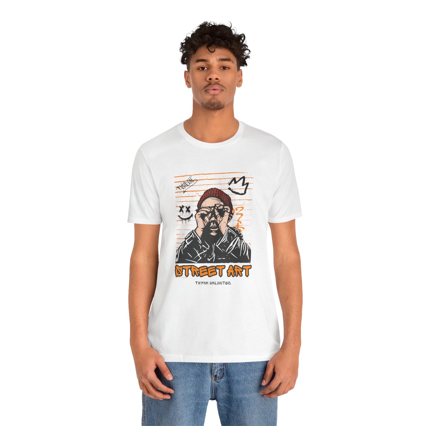 Street Art Short Sleeve Tee - Urban Style for Art Lovers - NLG Studio Design