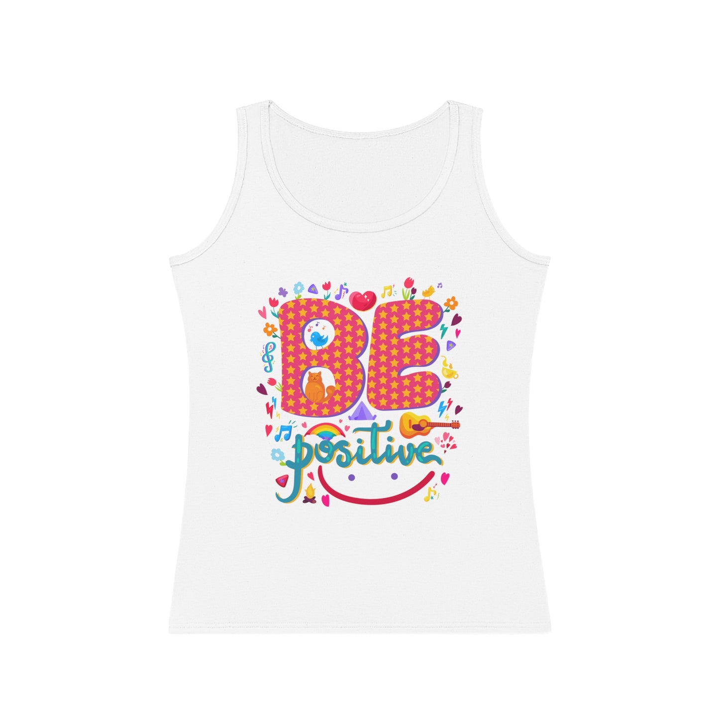 Be Positive Women's Tank Top - Uplifting Casual Wear for Everyday Confidence - NLG Studio Design