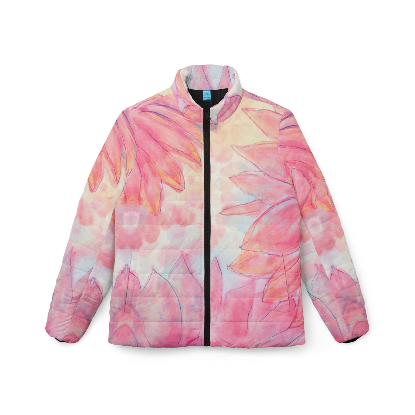 Floral Women's Puffer Jacket - Stylish & Cozy Outerwear for Everyday Adventures - NLG Studio Design