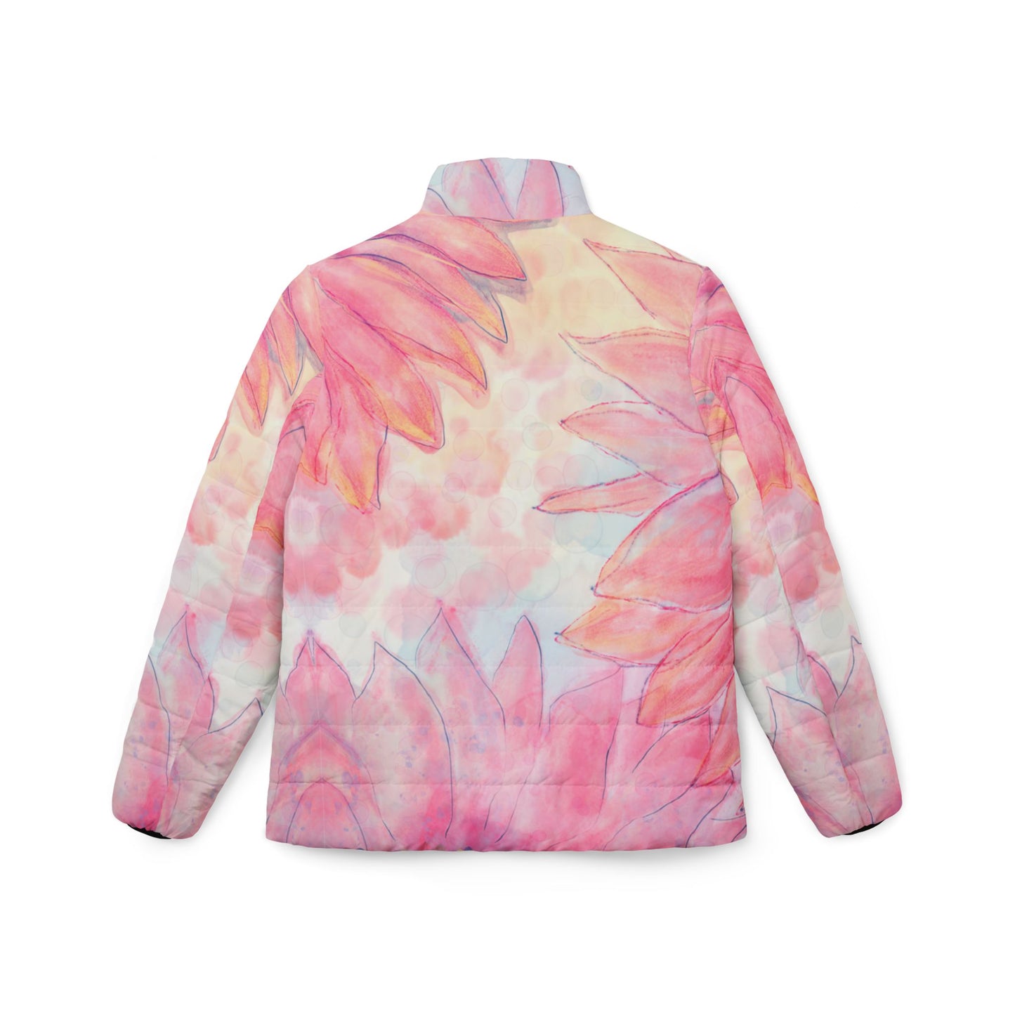 Floral Women's Puffer Jacket - Stylish & Cozy Outerwear for Everyday Adventures - NLG Studio Design