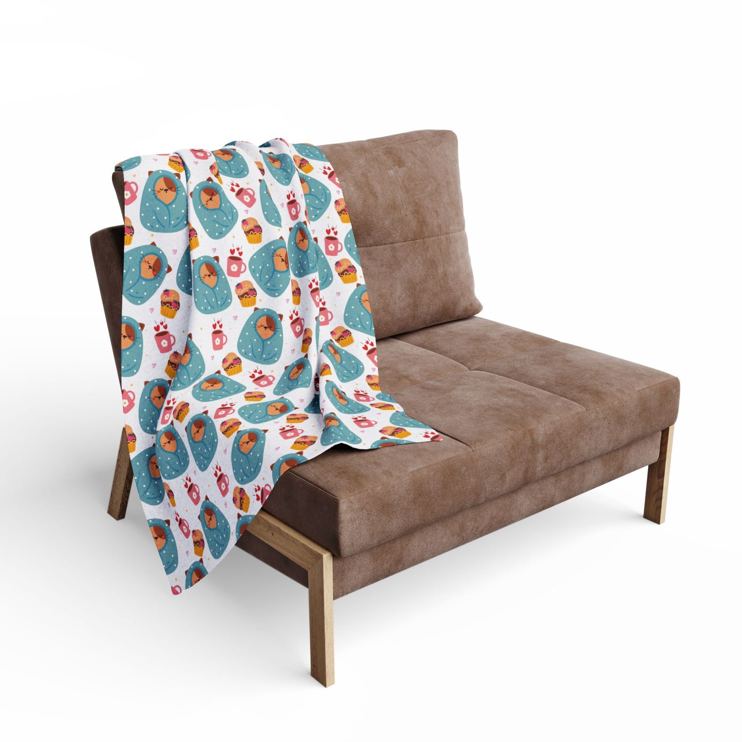 Cozy Arctic Fleece Blanket with Whimsical Animal Pattern - Perfect for Winter Nights and Gift Giving - NLG Studio Design