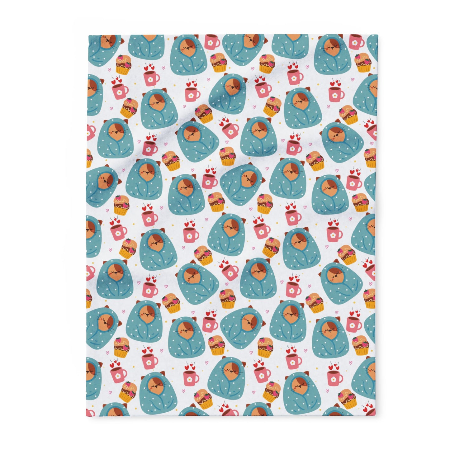 Cozy Arctic Fleece Blanket with Whimsical Animal Pattern - Perfect for Winter Nights and Gift Giving - NLG Studio Design