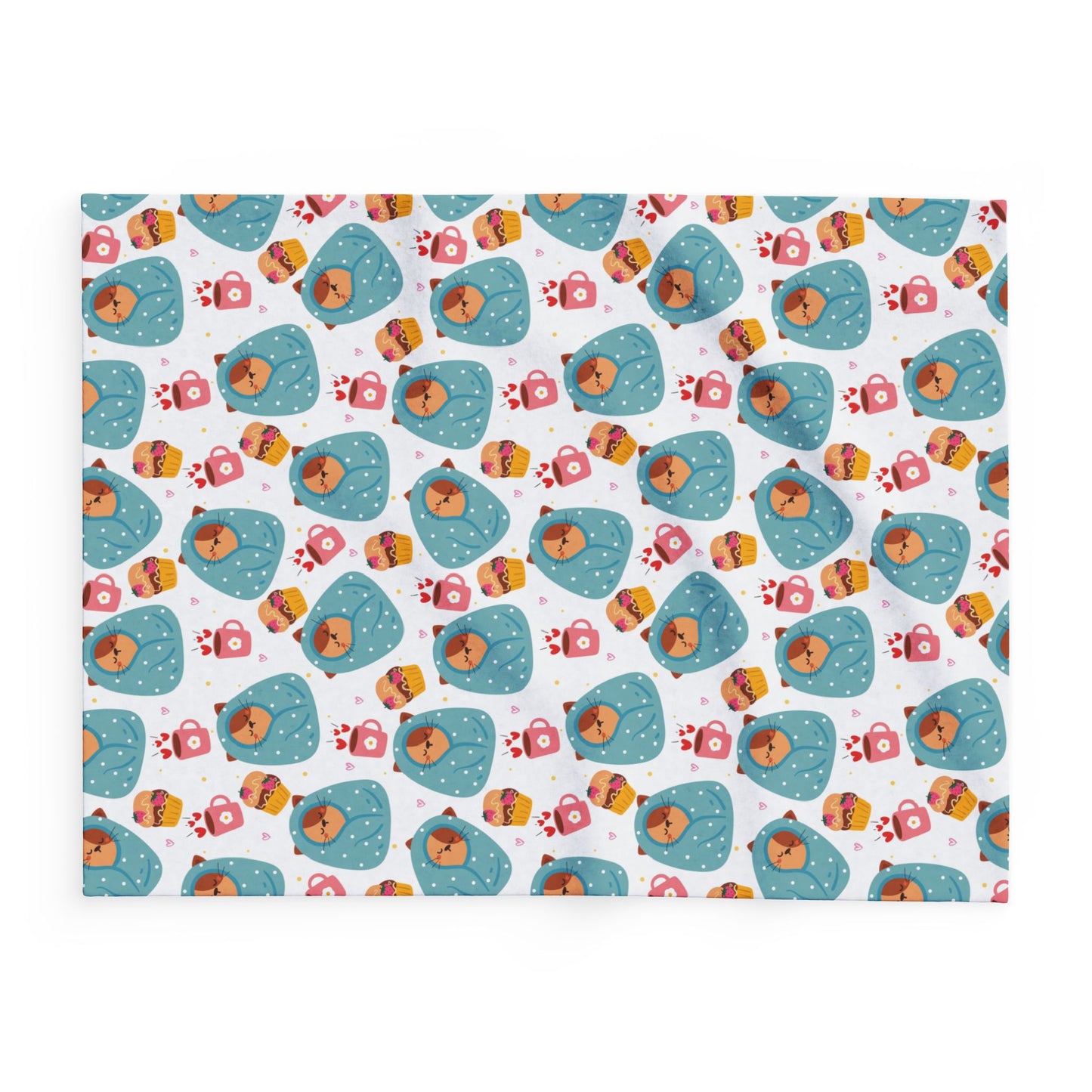 Cozy Arctic Fleece Blanket with Whimsical Animal Pattern - Perfect for Winter Nights and Gift Giving - NLG Studio Design