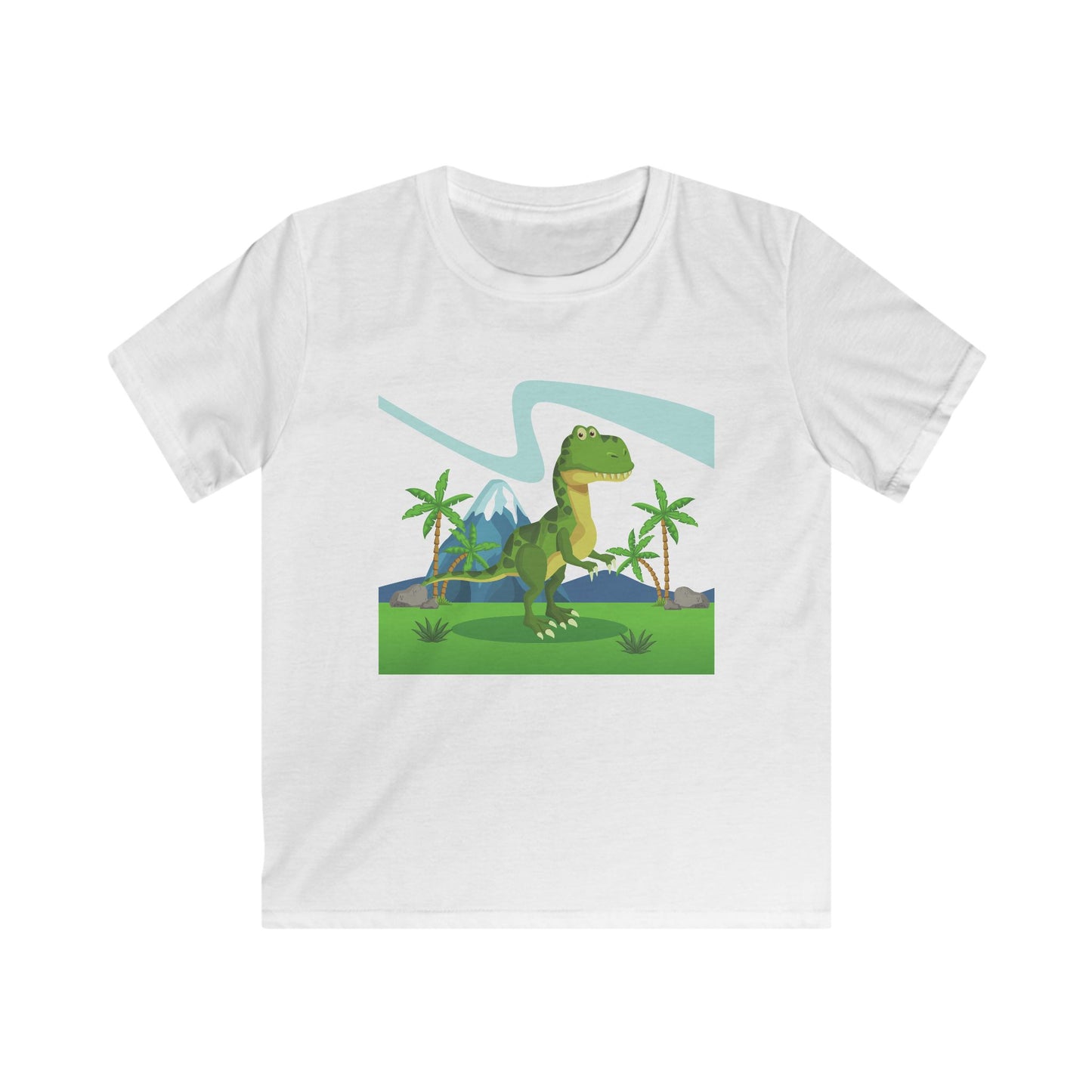 Dinosaur Adventure Kids Tee - Softstyle T-Shirt for Young Explorers - NLG Studio Design