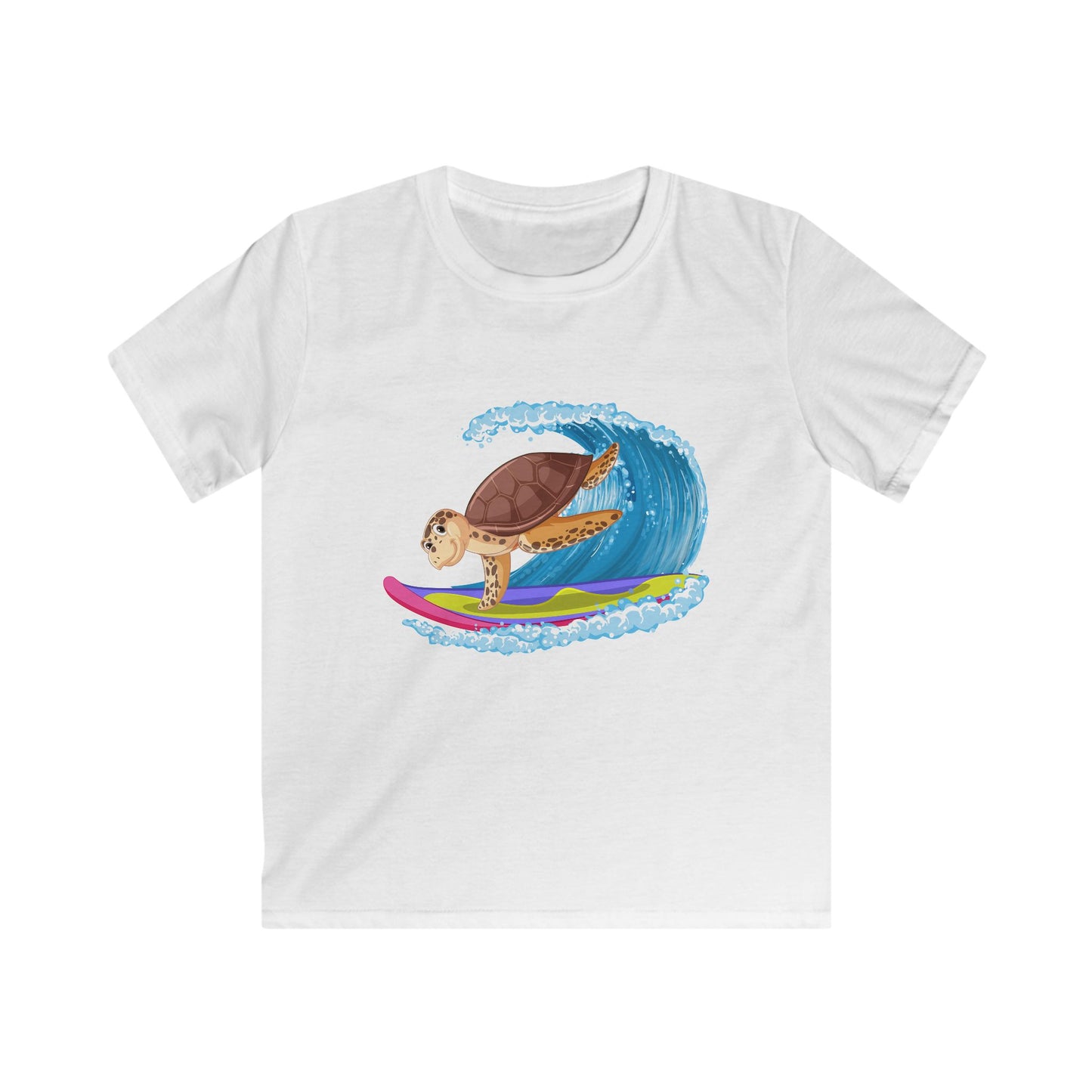Kids Surfing Turtle Tee - Fun Summer Style for Little Beach Lovers - NLG Studio Design