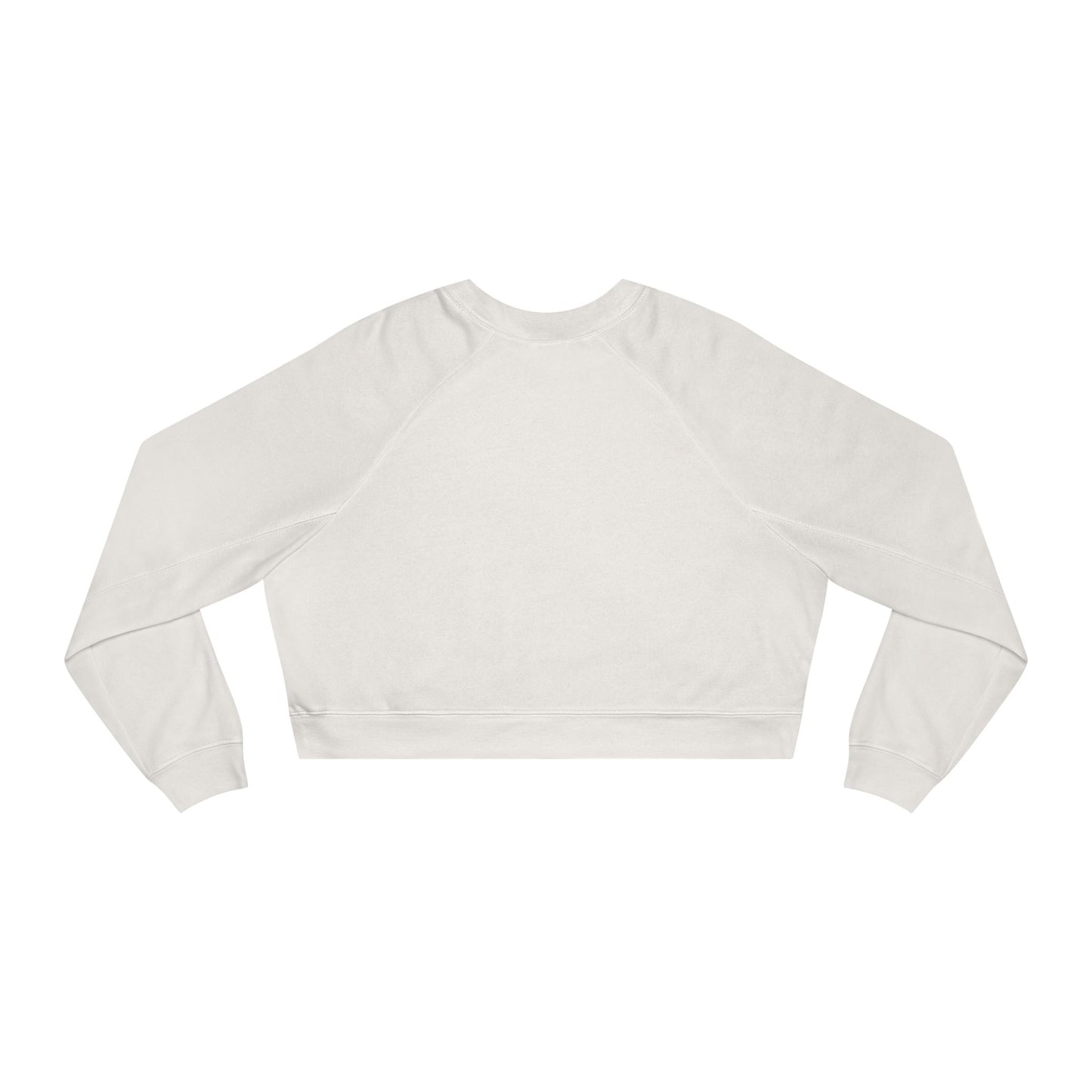 Merry Christmas Women's Cropped Fleece Pullover - Festive Holiday Sweatshirt - NLG Studio Design