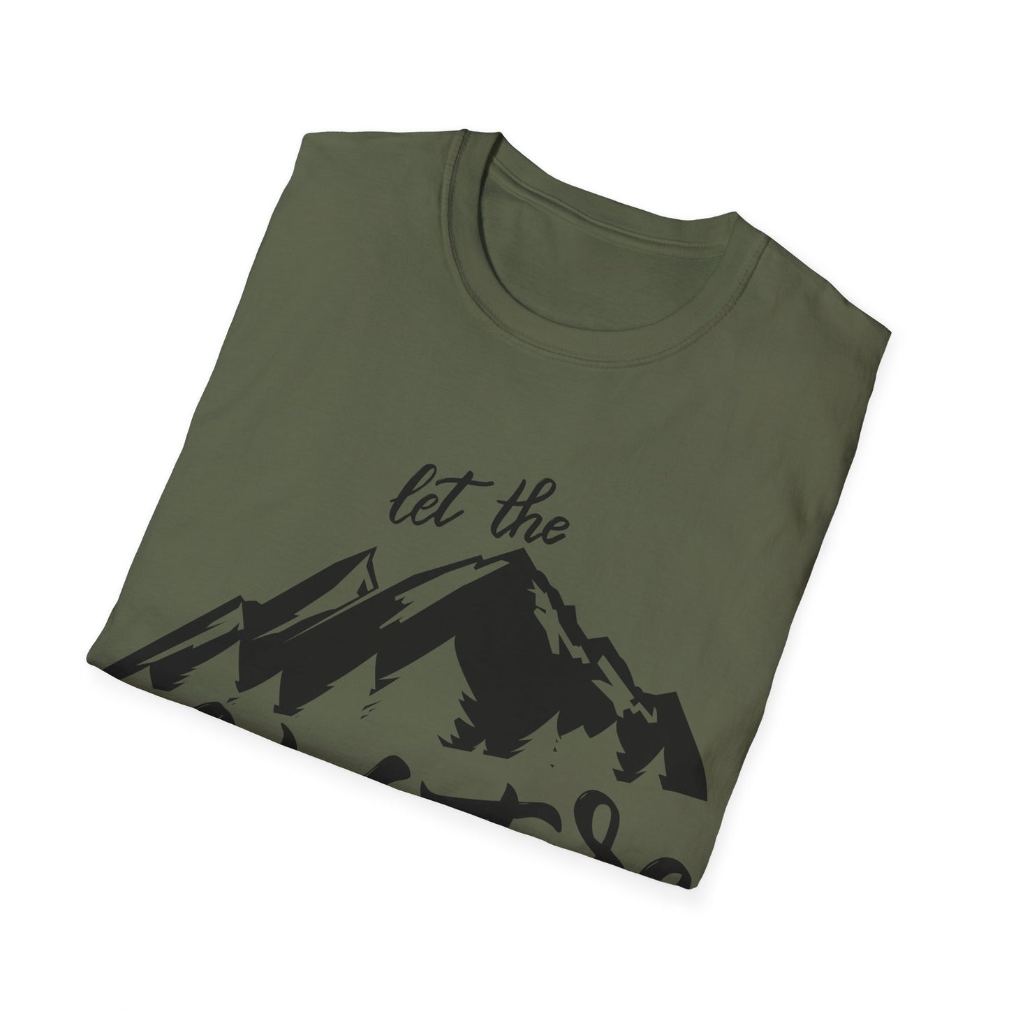 Adventure Begins Softstyle T-Shirt - Perfect for Nature Lovers & Travelers - NLG Studio Design