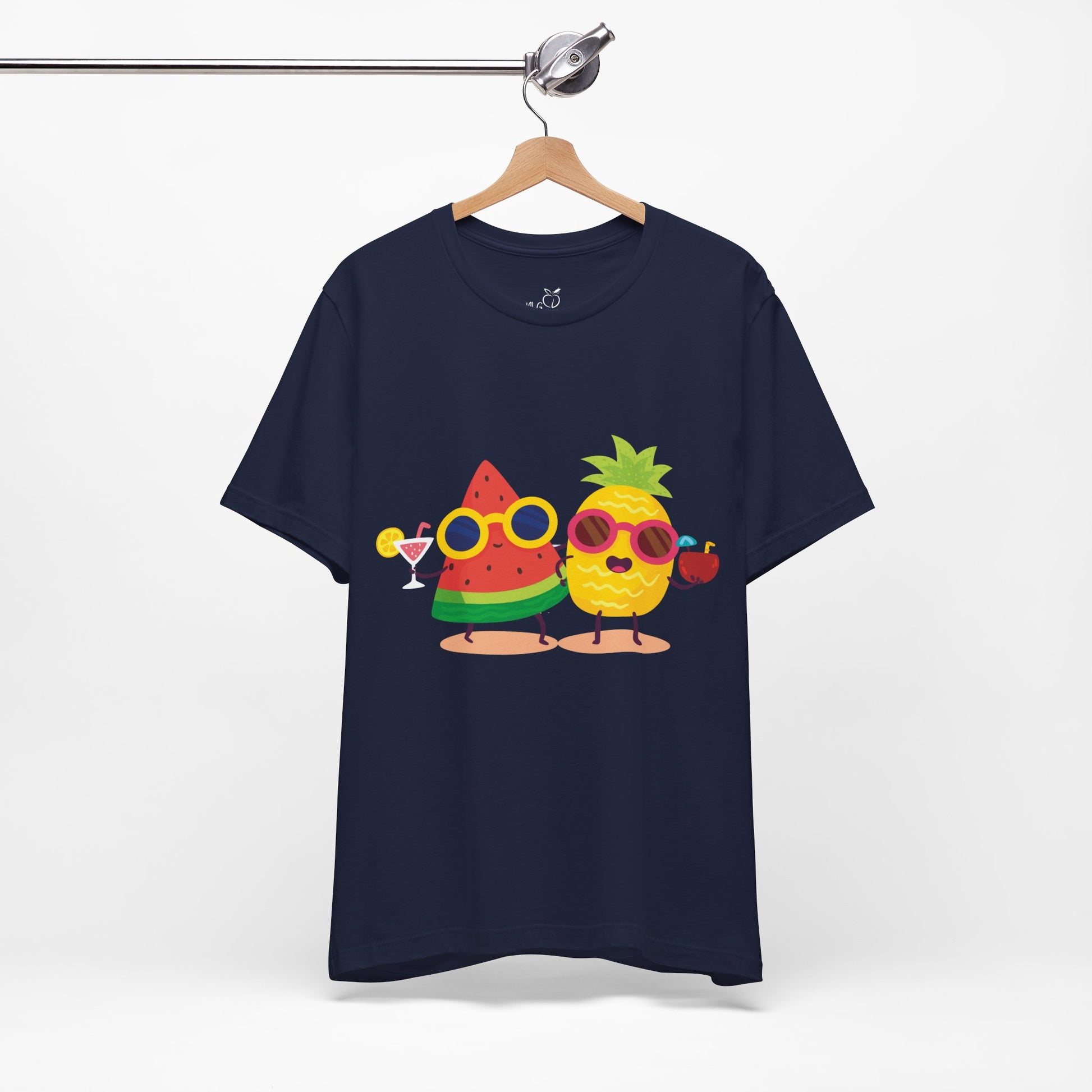 Fun Summer Fruit Tee - Watermelon & Pineapple Cool Vibes - NLG Studio Design