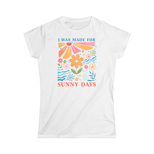 Women's Floral Graphic Tee - Perfect for Summer, Casual Wear, Beach Days, Gifts, Sunshine Vibes