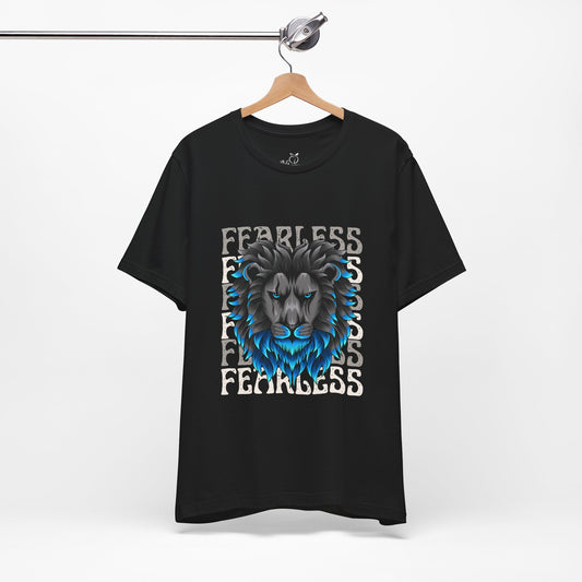 Fearless Lion Graphic Tee -Jersey Short Sleeve Shirt - NLG Studio Design