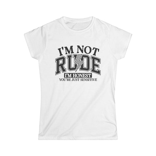 Honest Women's Softstyle Tee | Funny Quote Shirt, Gift for Friends, Casual Top, Unique Birthday Gift, Everyday Wear