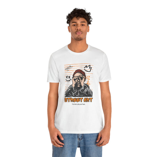 Street Art Short Sleeve Tee - Urban Style for Art Lovers - NLG Studio Design