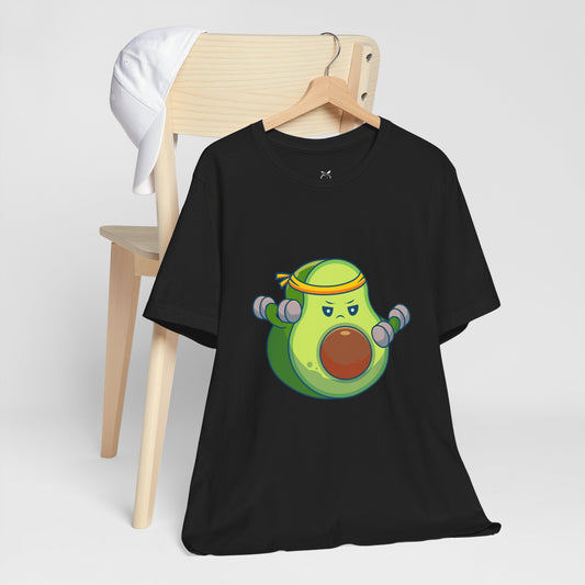 Funny Avocado Gym Tee for Fitness Enthusiasts - NLG Studio Design