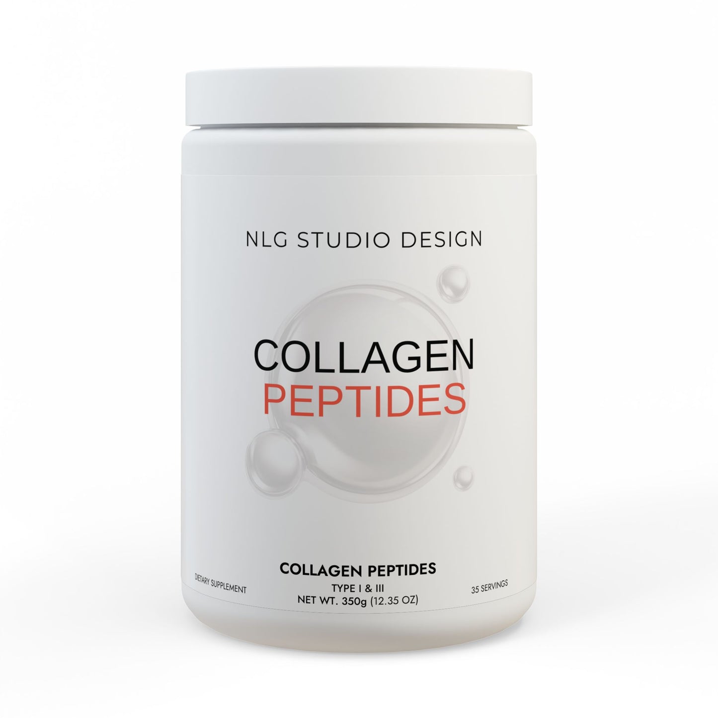 Collagen Peptides Type I & III Supplement (350g, 12.3oz)