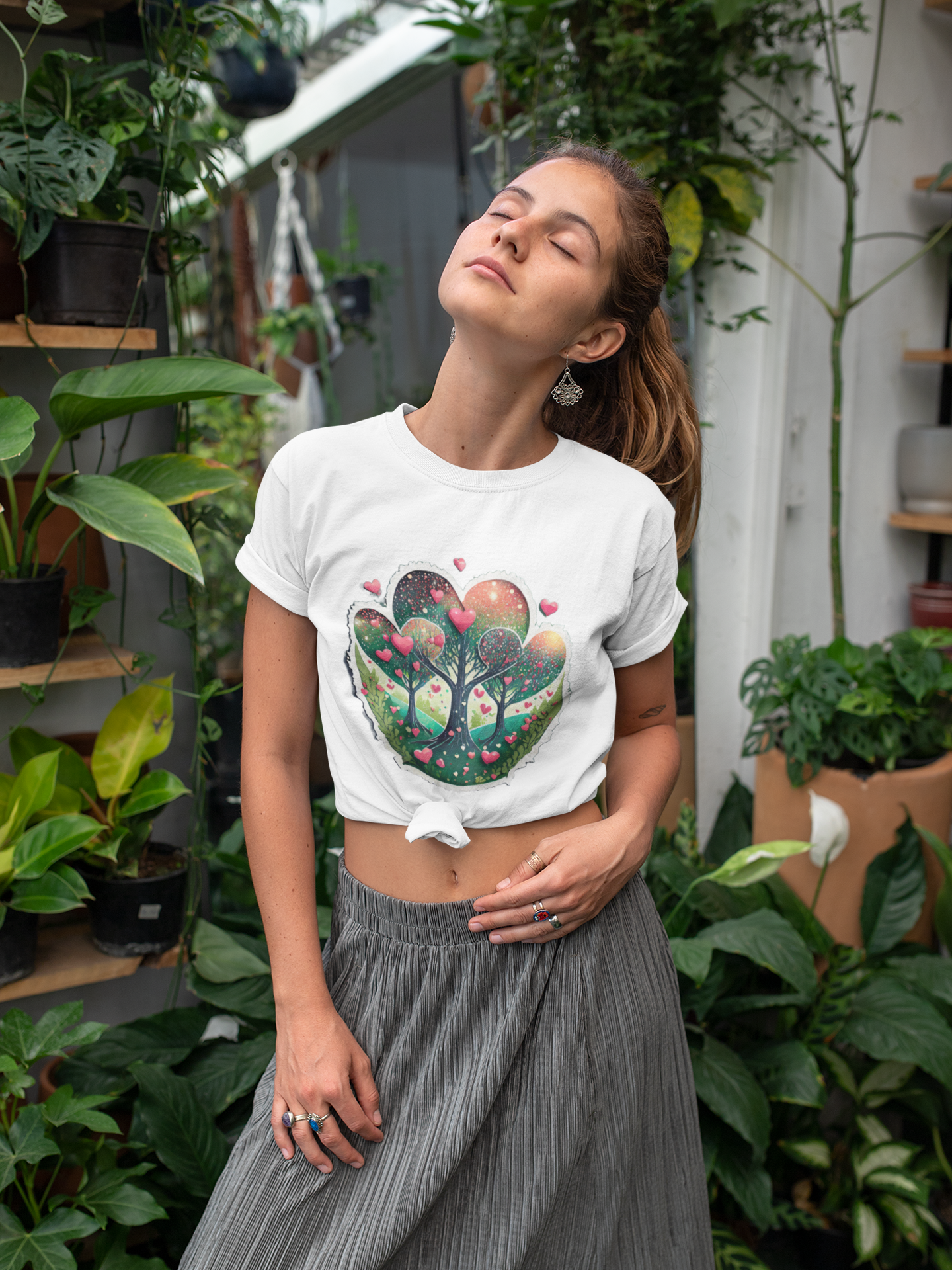 Women's Softstyle Tee - Love Tree Design, Heartfelt Gift for Nature Lovers - NLG Studio Design