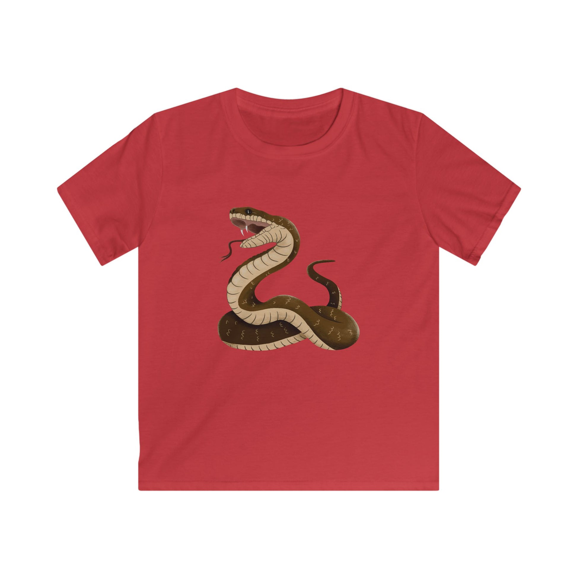 Kids Snake Softstyle Tee - Fun Reptile T-Shirt for Little Adventurers - NLG Studio Design