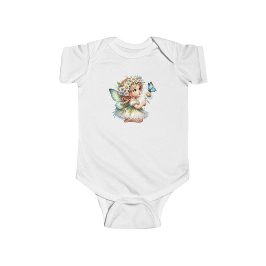 Fairy-Themed Infant Bodysuit - Cute Baby Outfit with Butterfly Design - NLG Studio Design