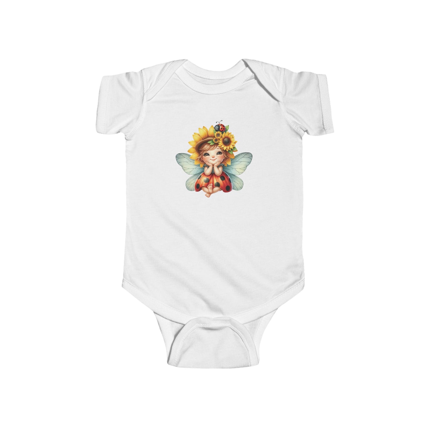 Sunflower Fairy Infant Bodysuit - Cute Baby Outfit for Celebrations - NLG Studio Design