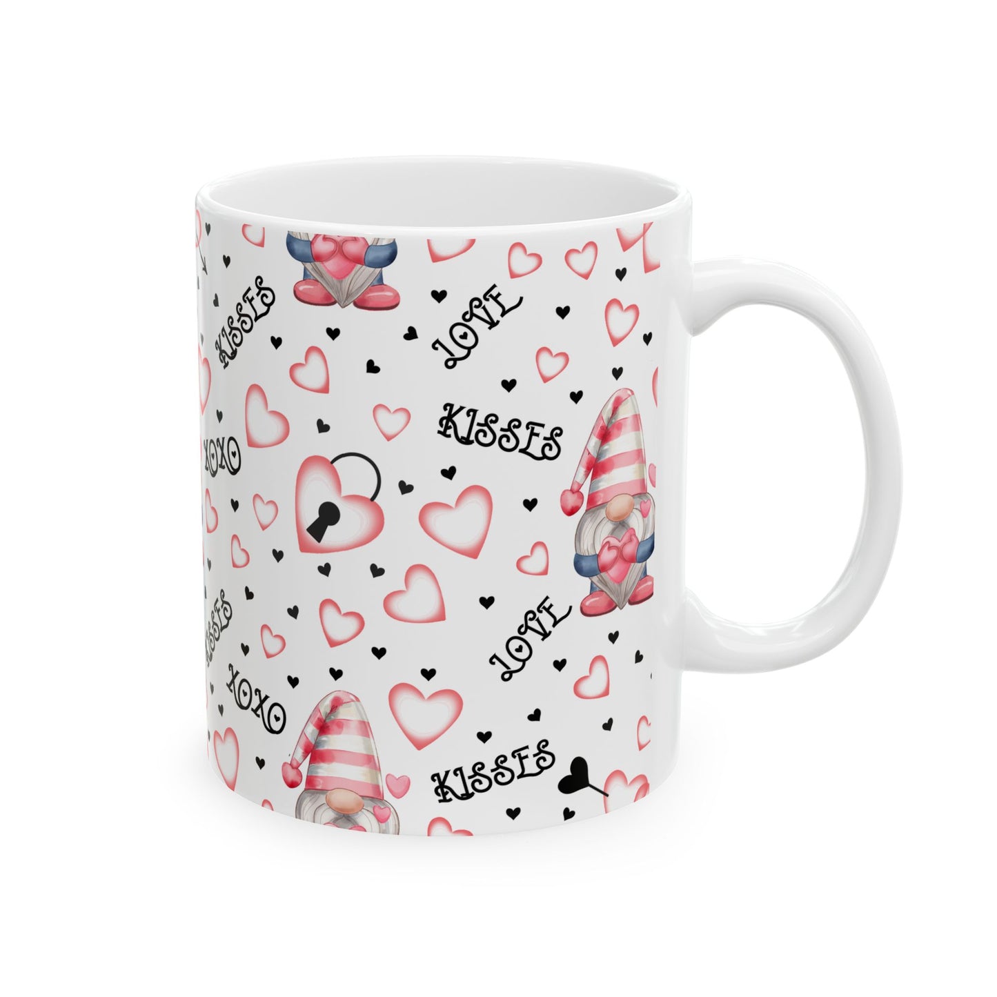 Love Gnome Ceramic Mug - Perfect for Valentine's Day Gifts - NLG Studio Design