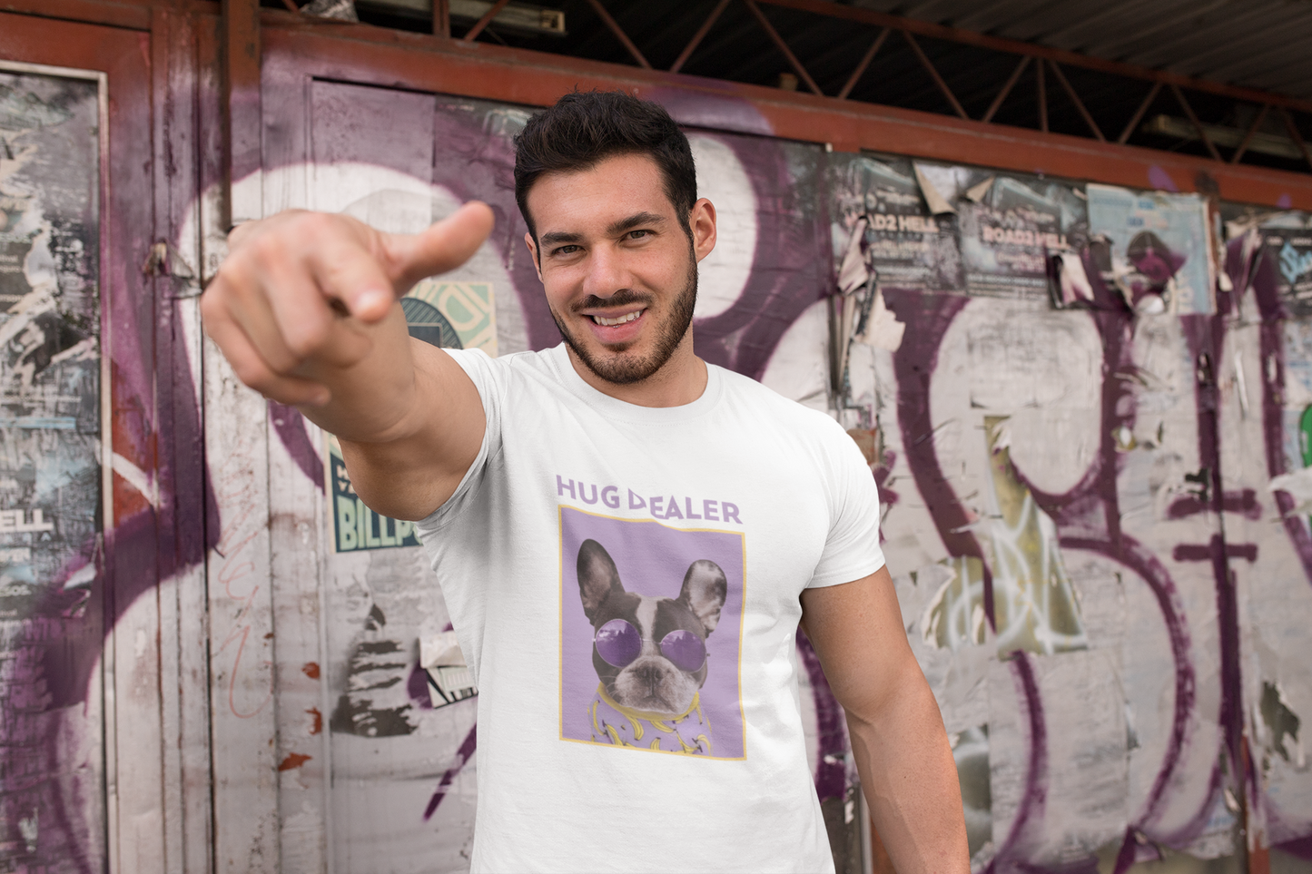 Hug Dealer Lightweight Fashion Tee for Dog Lovers - NLG Studio Design