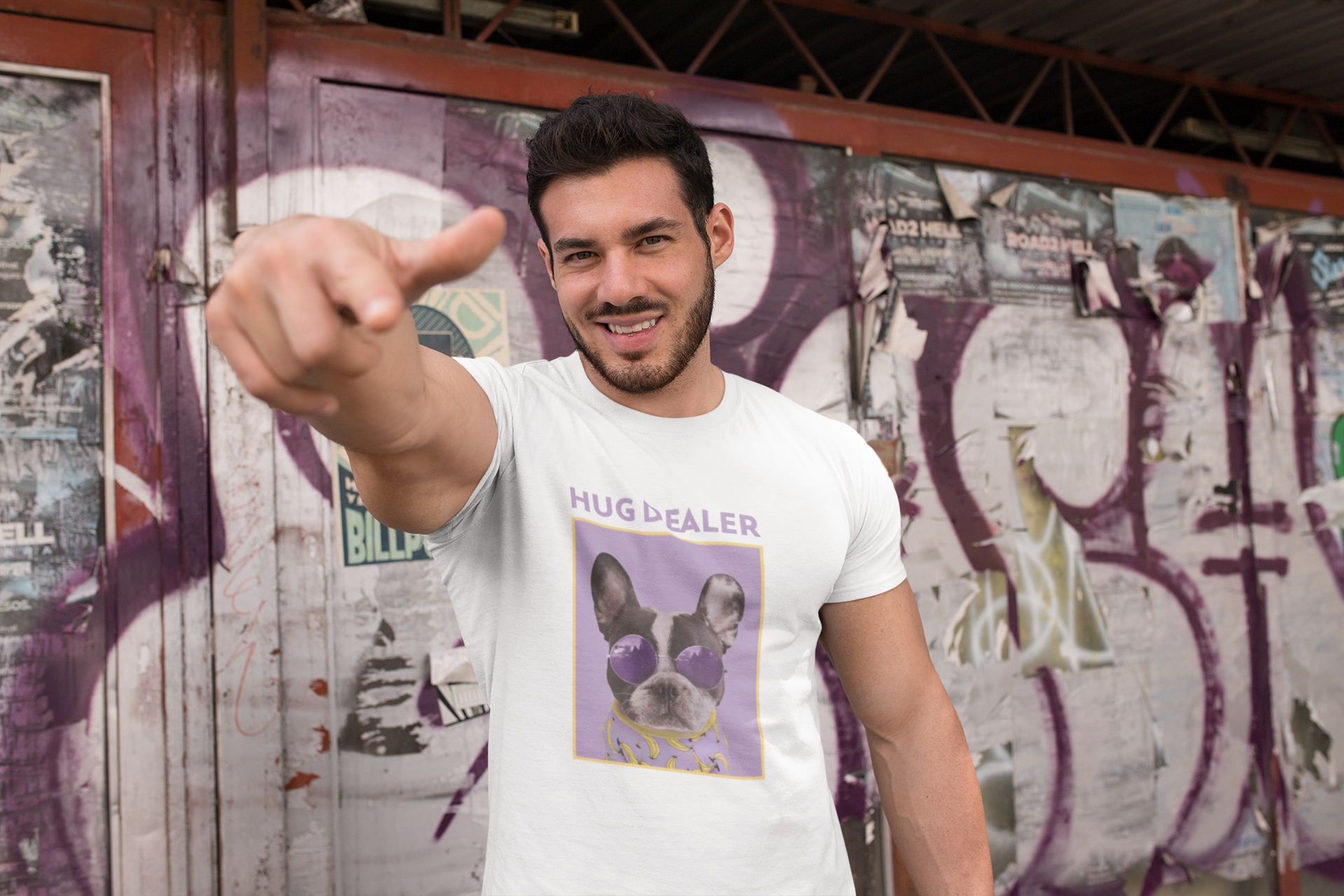 Hug Dealer Lightweight Fashion Tee for Dog Lovers - NLG Studio Design