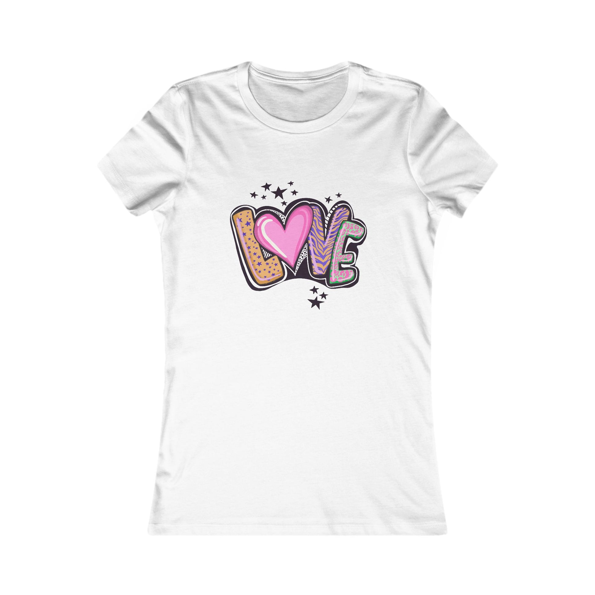 Love Graphic Women's Favorite Tee - Cute Casual Shirt for Everyday Wear - NLG Studio Design