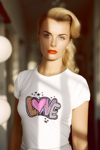 Love Graphic Women's Favorite Tee - Cute Casual Shirt for Everyday Wear - NLG Studio Design