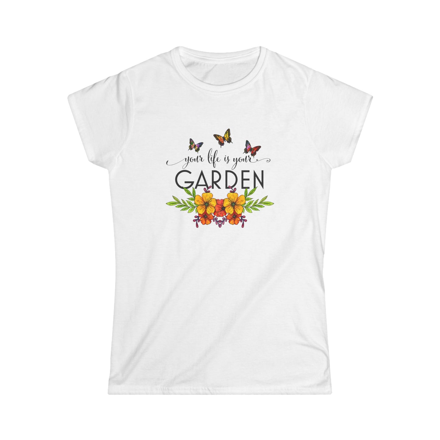 Women’s Inspirational Garden Tee - 'Your Life is Your Garden' - NLG Studio Design