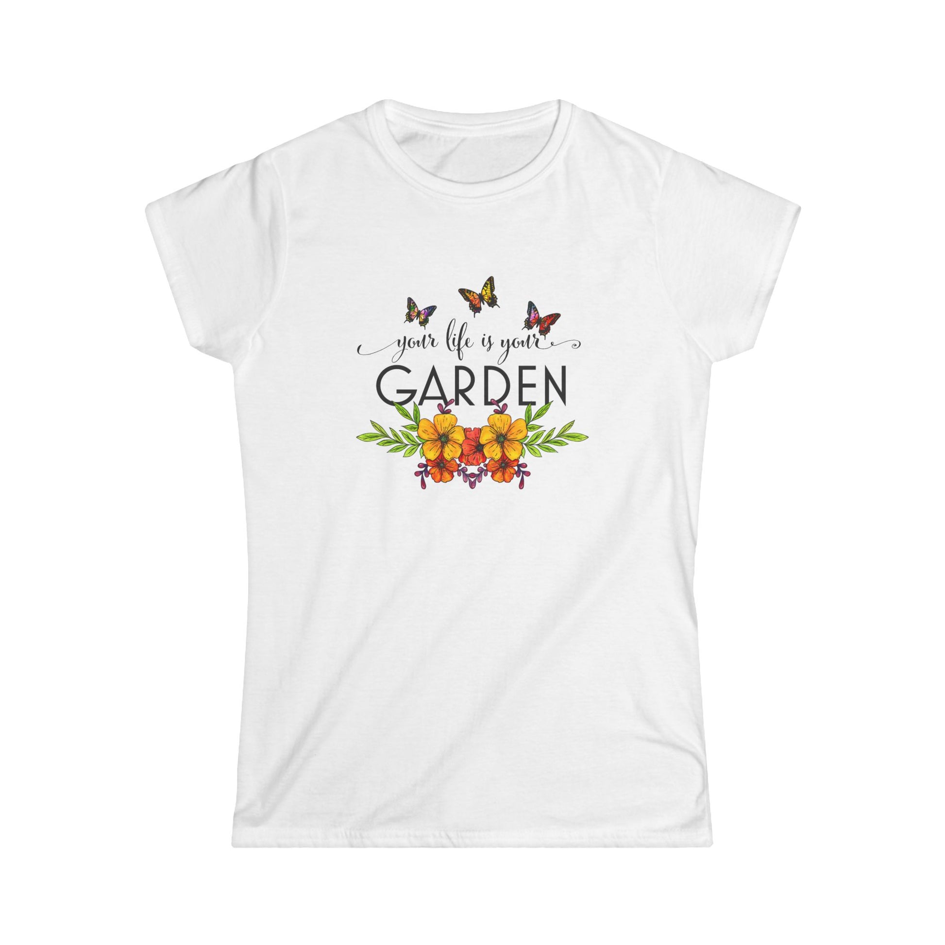 Women’s Inspirational Garden Tee - 'Your Life is Your Garden' - NLG Studio Design