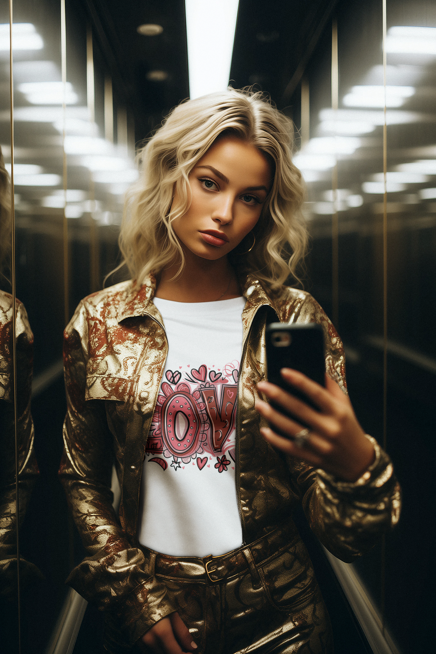 Women's Softstyle Tee - Cute 'Love' Graphic Design for Valentine's Day - NLG Studio Design