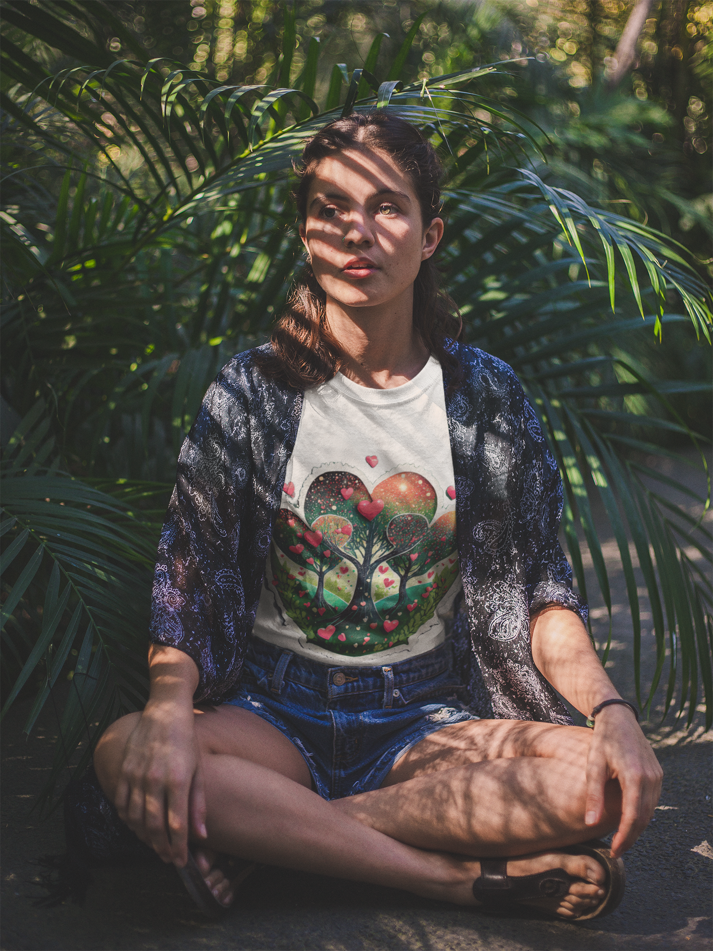 Women's Softstyle Tee - Love Tree Design, Heartfelt Gift for Nature Lovers - NLG Studio Design